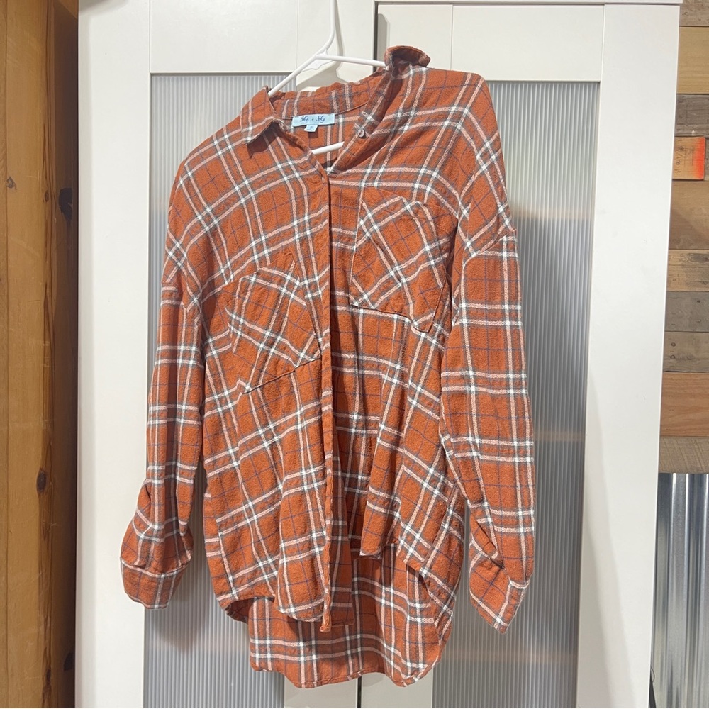 Boutique oversized Flannel
